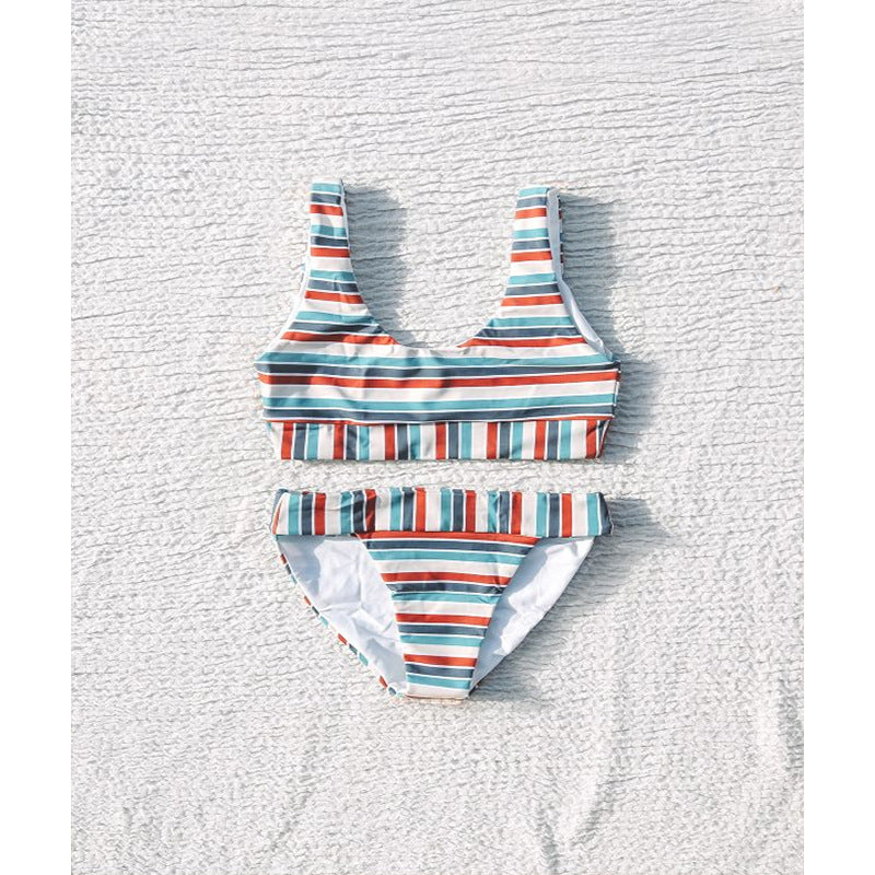 Retro Stripe Bikini Set