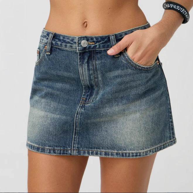 '90s jean skirt