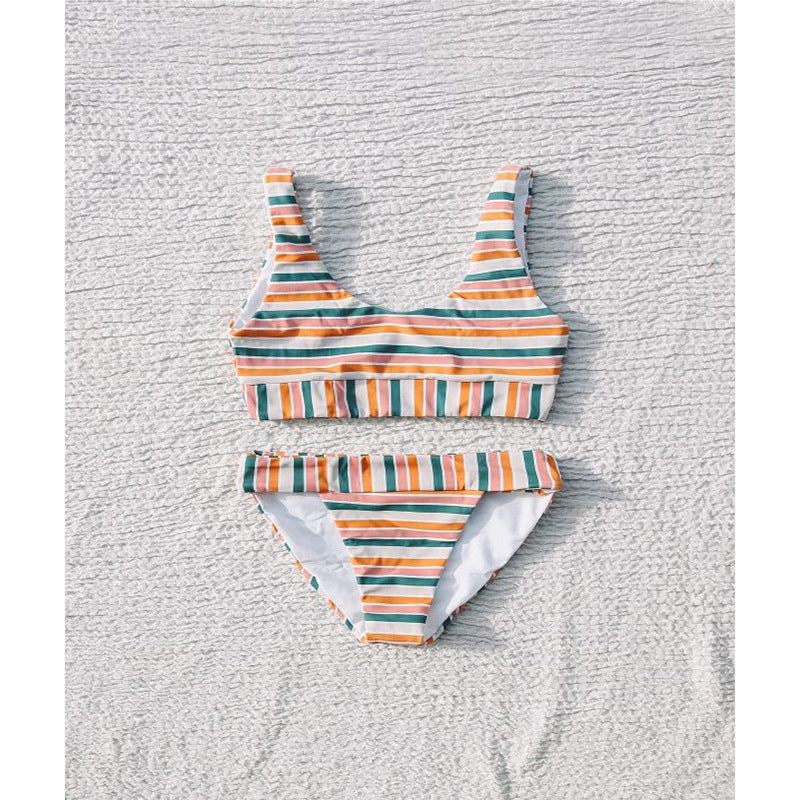 Retro Stripe Bikini Set