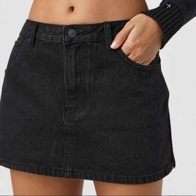 '90s jean skirt