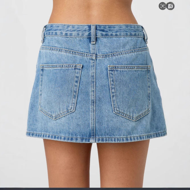 '90s jean skirt