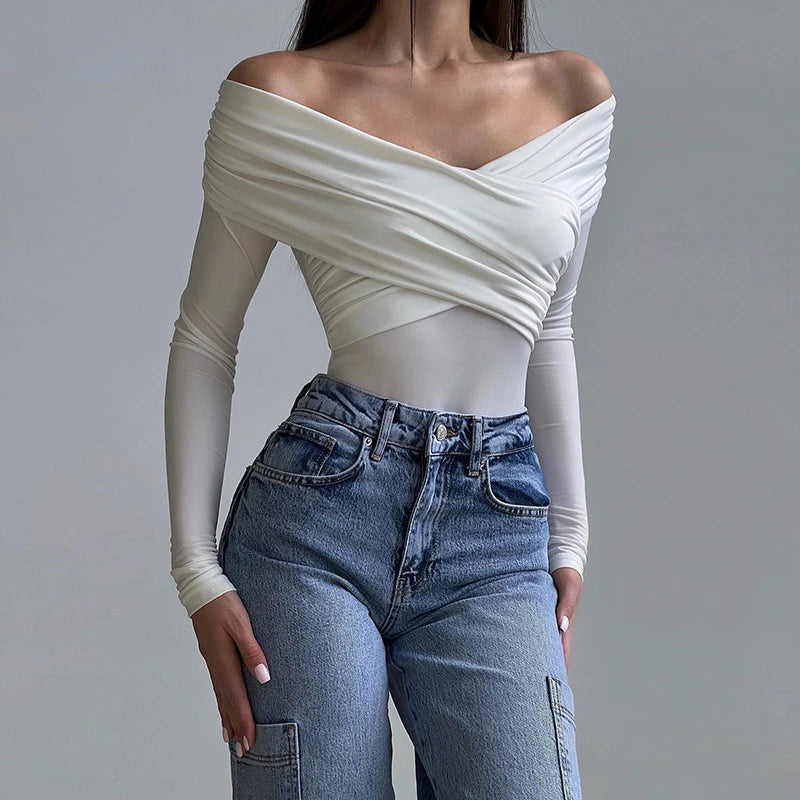 Red Backless Corset Bodysuit – Slim Fit Spring Fashion