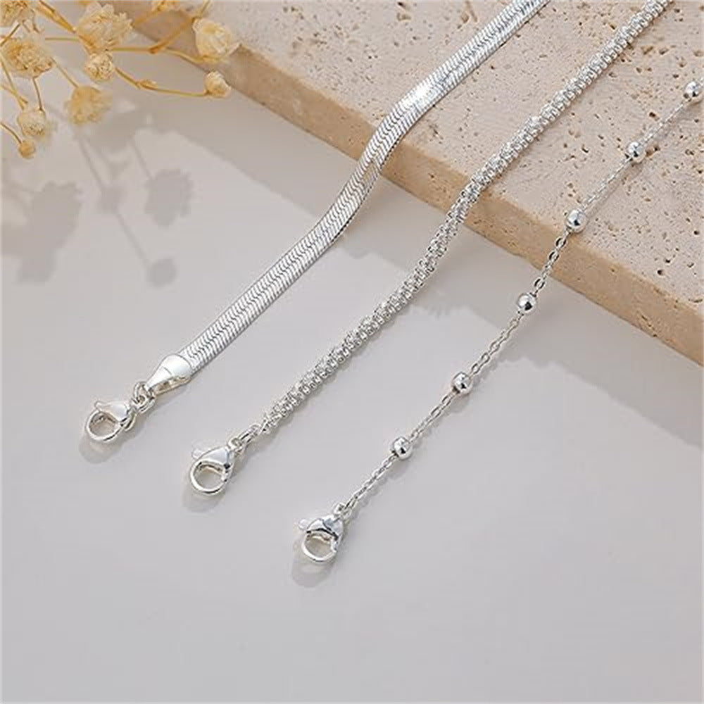 Exquisite Twist Bracelet Stainless Steel Layered Wear Snake Bones Chain